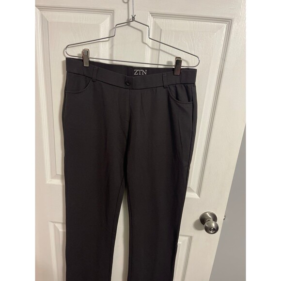 ZTN Stretchy Pull-On Dress Pants Dark Grey Size L New Without Tags - Picture 7 of 10